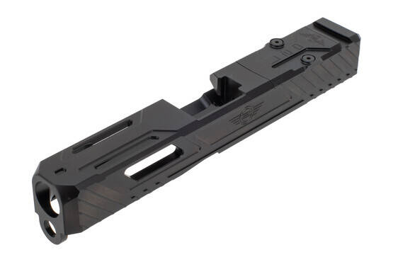 Black Stripped Glock19 Gen 3 Slide L2D Combat Tyton features a drop-in installation